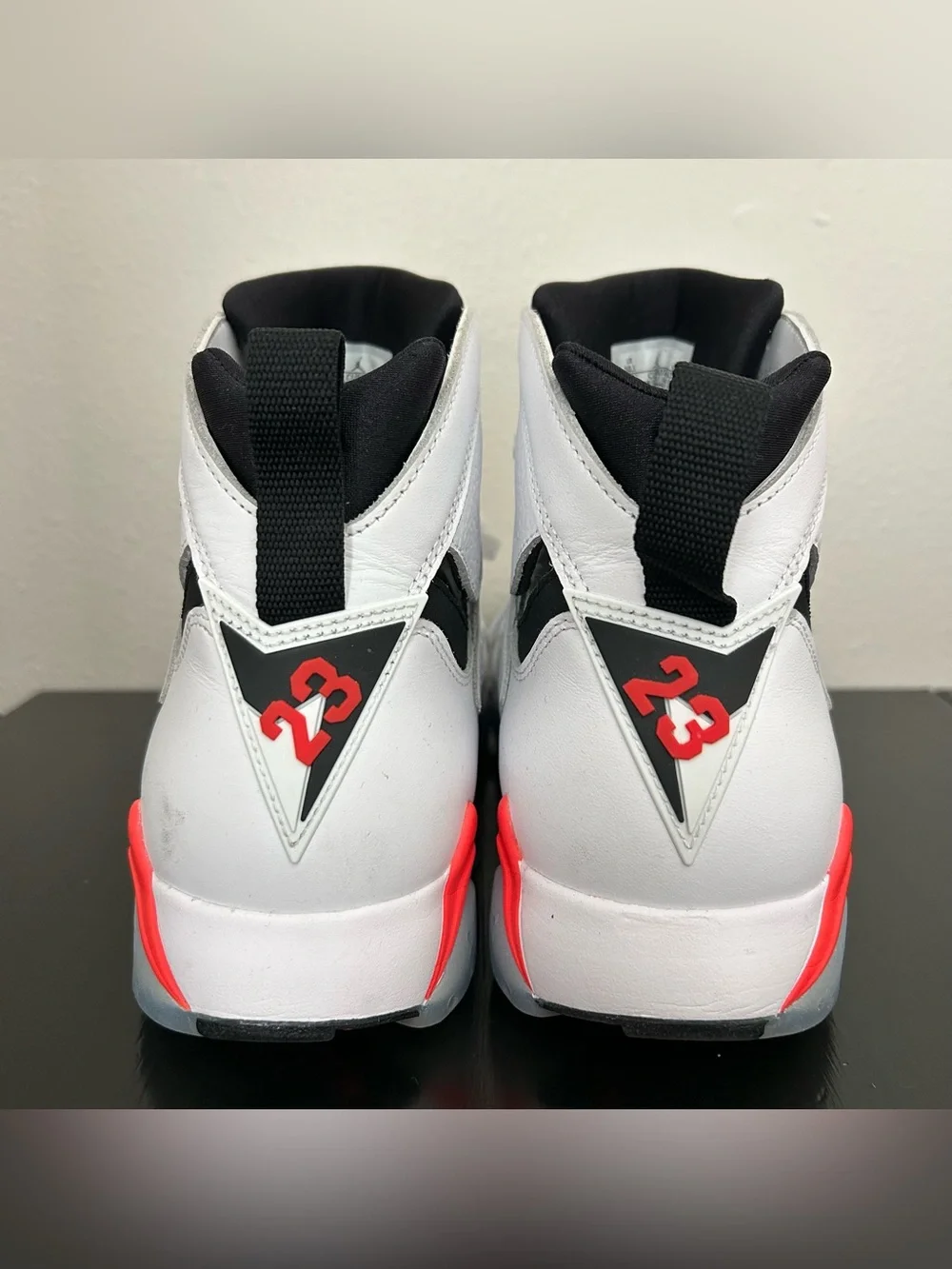 Nike Air Jordan VII 7 Retro White Infrared Crimson Red Black CU9307160 Mens 10.5